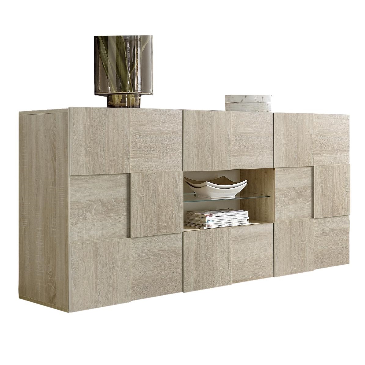 Dressoir Dama 181 cm breed in sonoma eiken