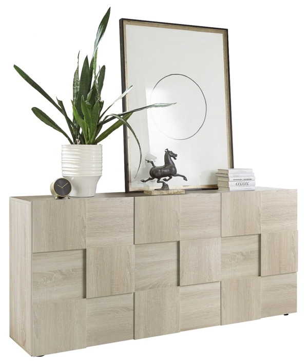 Dressoir Dama 181 cm breed 3 deuren sonoma eiken