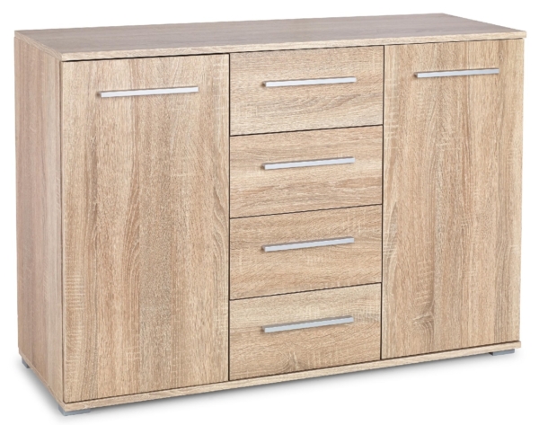Dressoir Lima 116 cm breed in sonoma eiken