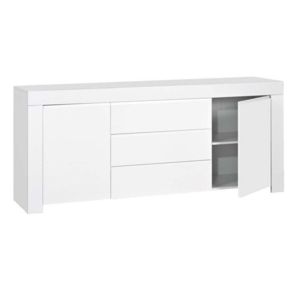 Dressoir Amalfi 190 cm breed hoogglans wit