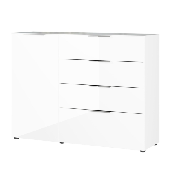 Dressoir Oakland 134 cm breed in wit