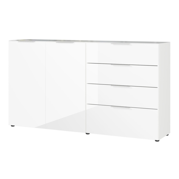 Dressoir Oakland 184 cm breed in wit