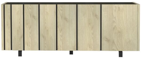 Dressoir Rush 230 cm breed - Naturel eiken