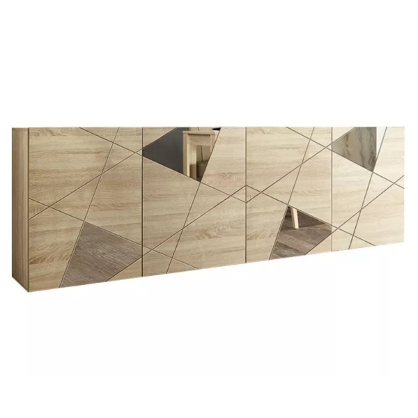 Dressoir Vittoria 241 cm breed 4 deurs samoa eiken