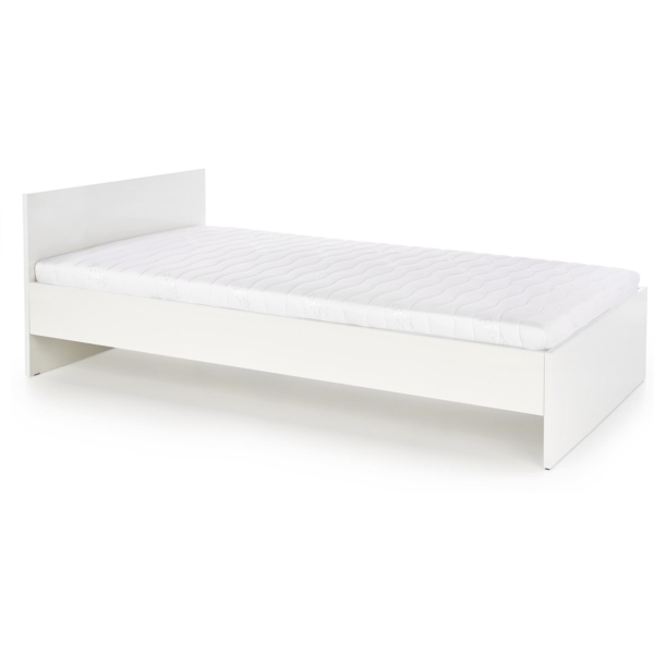 Eenpersoonsbed Lima 90x200 cm hoogglans wit