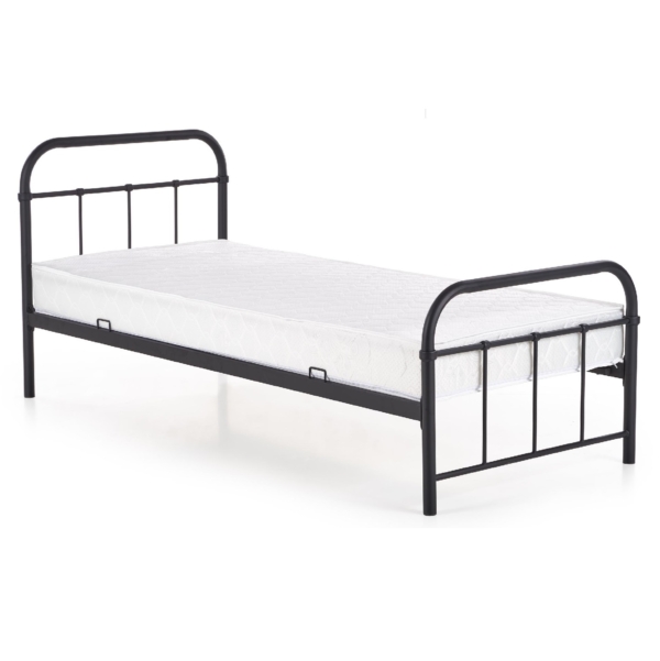 Eenpersoonsbed Lina 90x200 cm zwart