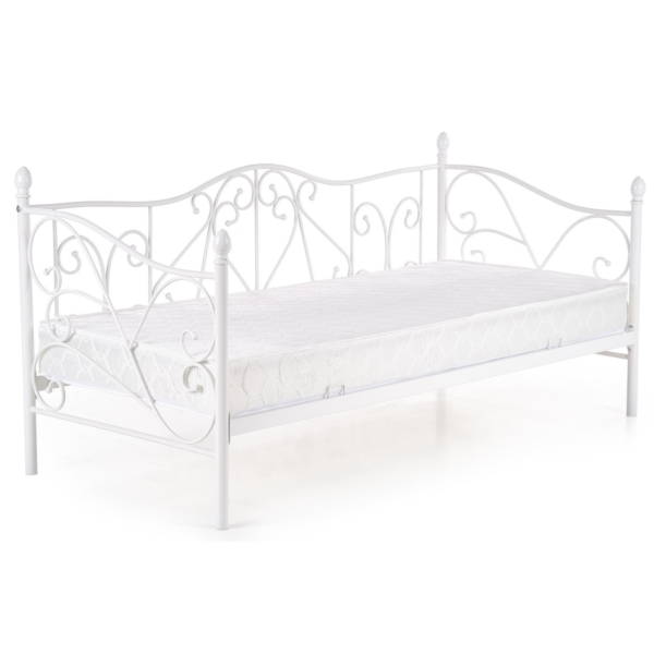 Eenpersoonsbed Sumatra 90x200 cm wit