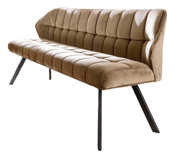 Eetkamerbank Raster 180 cm breed champagne