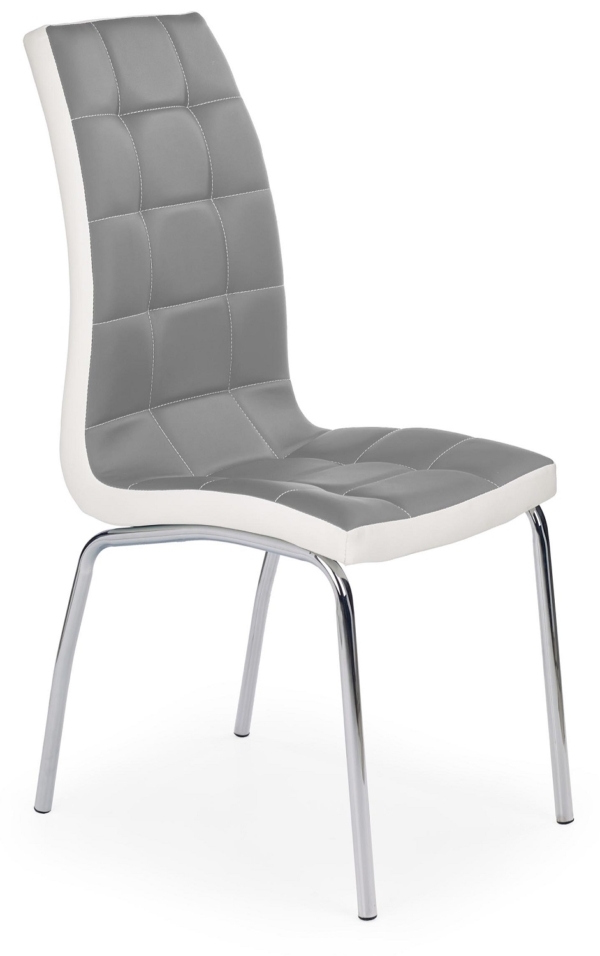 Eetkamerstoel Blame in grijs en wit