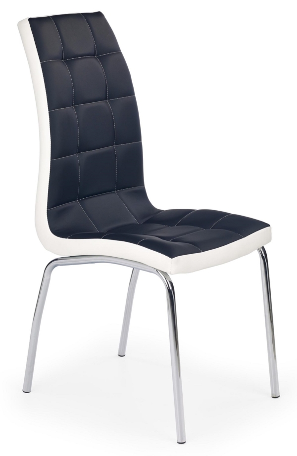 Eetkamerstoel Blame in zwart en wit