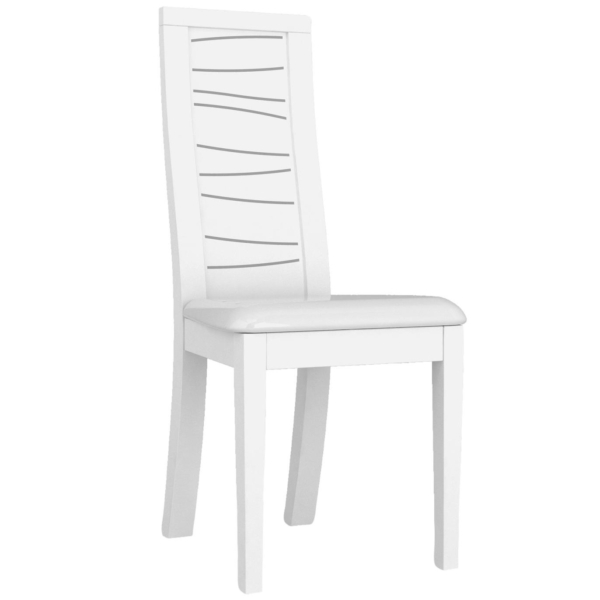 Eetkamerstoel Spirit set van 2 stuks in hoogglans wit