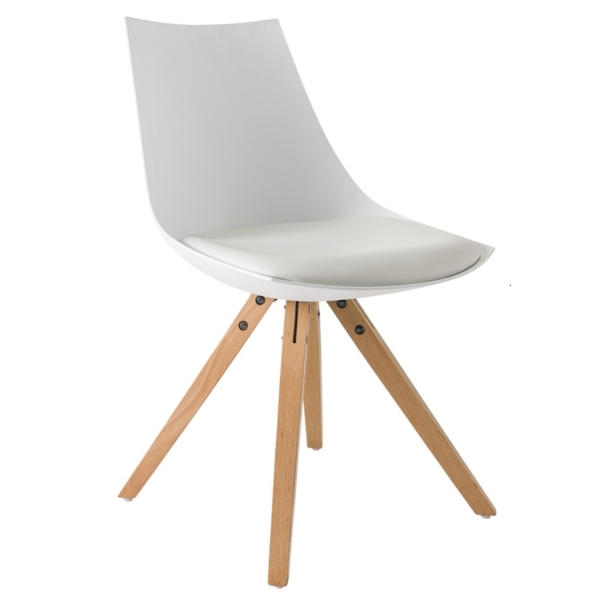 Eetkamerstoel Stedin set van 2 stuks in wit