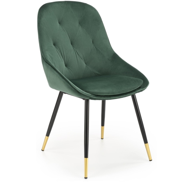 Eetkamerstoel Vegas donker groen