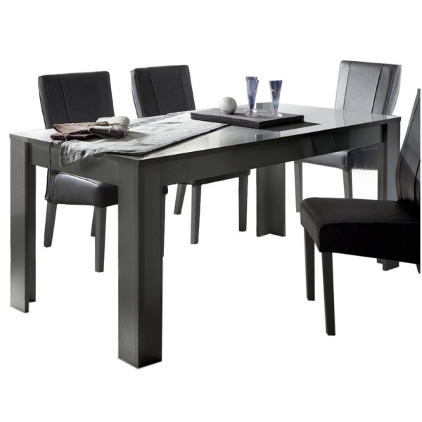 Eettafel Dama 180 cm breed - Hoogglans grijs