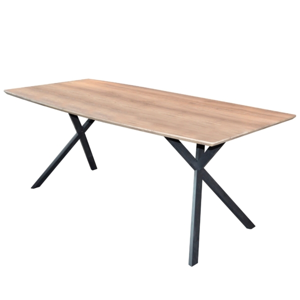 Eettafel Hindel 190 cm breed in eiken antiquewash