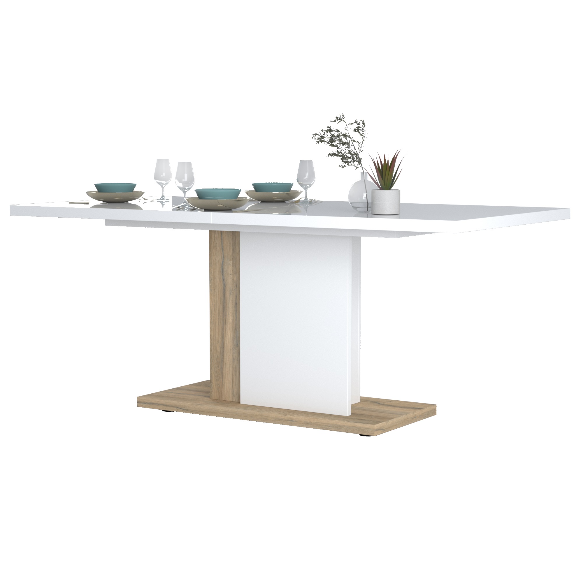 Eetkamertafel Insta uitschuifbaar van 180 tot 225 cm