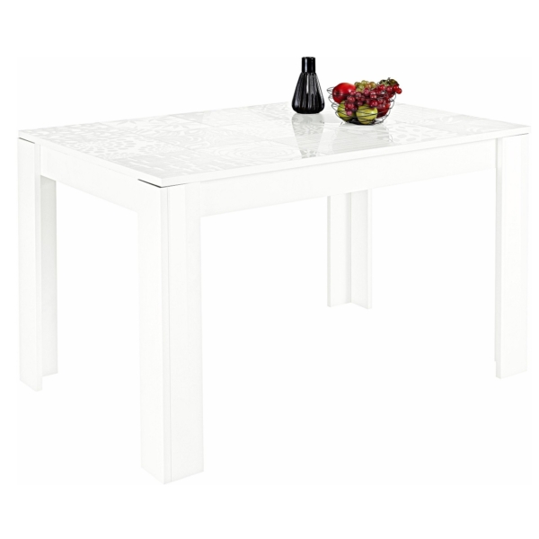 Eettafel Miro 180 cm breed in hoogglans wit