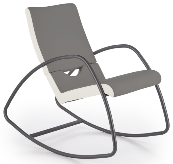 Fauteuil Balance in grijs met wit
