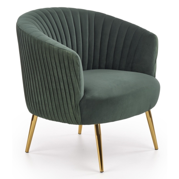 Fauteuil Crown in groen