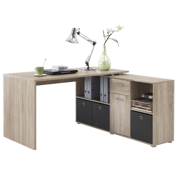 Hoekbureau Trex 136 cm breed eiken