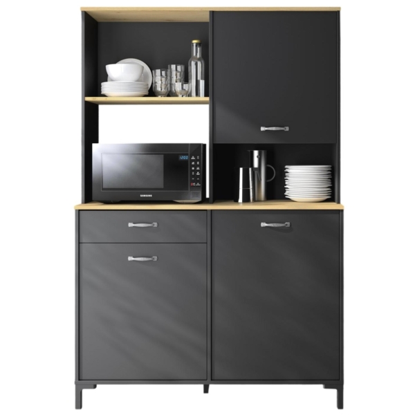 Keukenkast Fano 119x180 cm antraciet