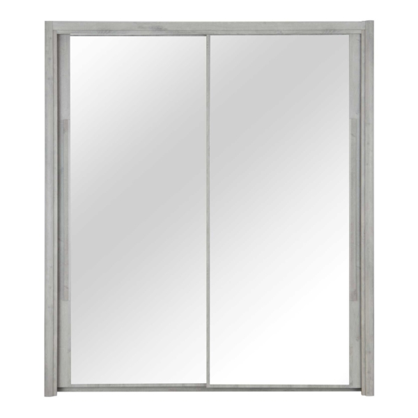 Kledingkast Cyrus 199 cm breed in grijs eiken