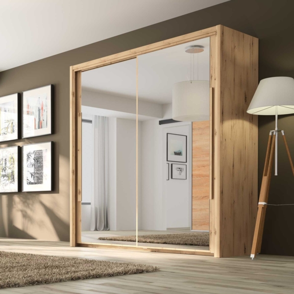 Kledingkast Cyrus 199 cm breed in helvezia eiken