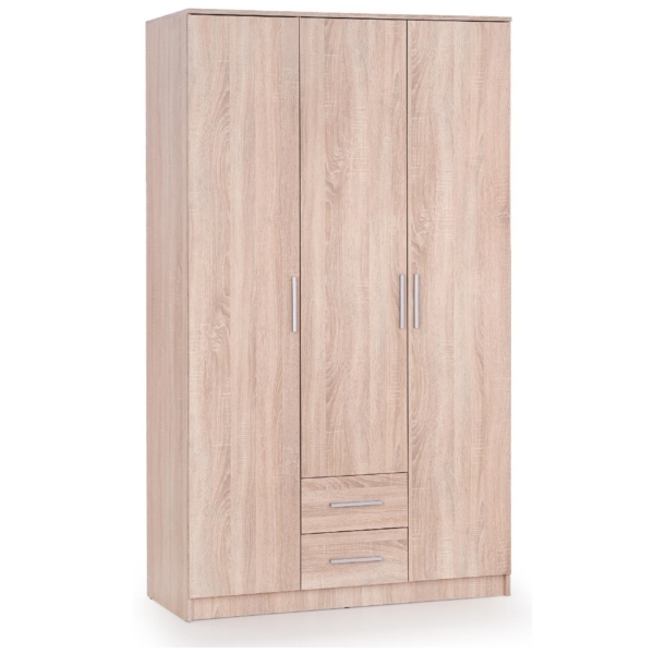 Kledingkast Lima 120 cm breed in sonoma eiken