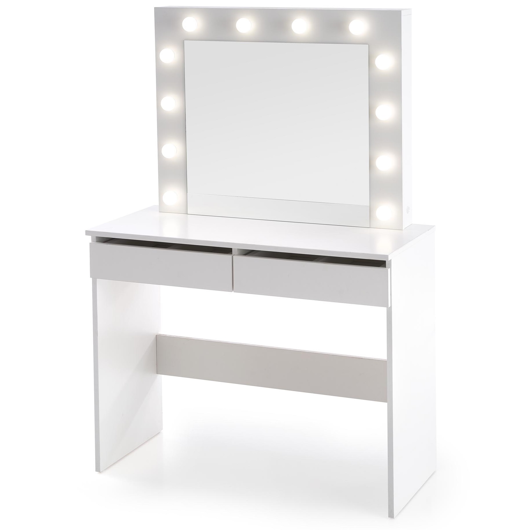 Kaptafel / Make-uptafel Charme wit 94 cm breed met spiegel en led