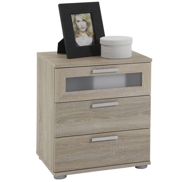 Nachtkastje Katja 53 cm hoog - Eiken