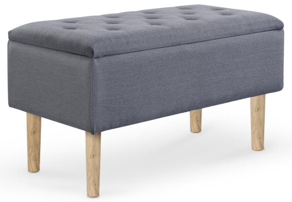 Opbergbank Cleo 80 cm breed in grijs