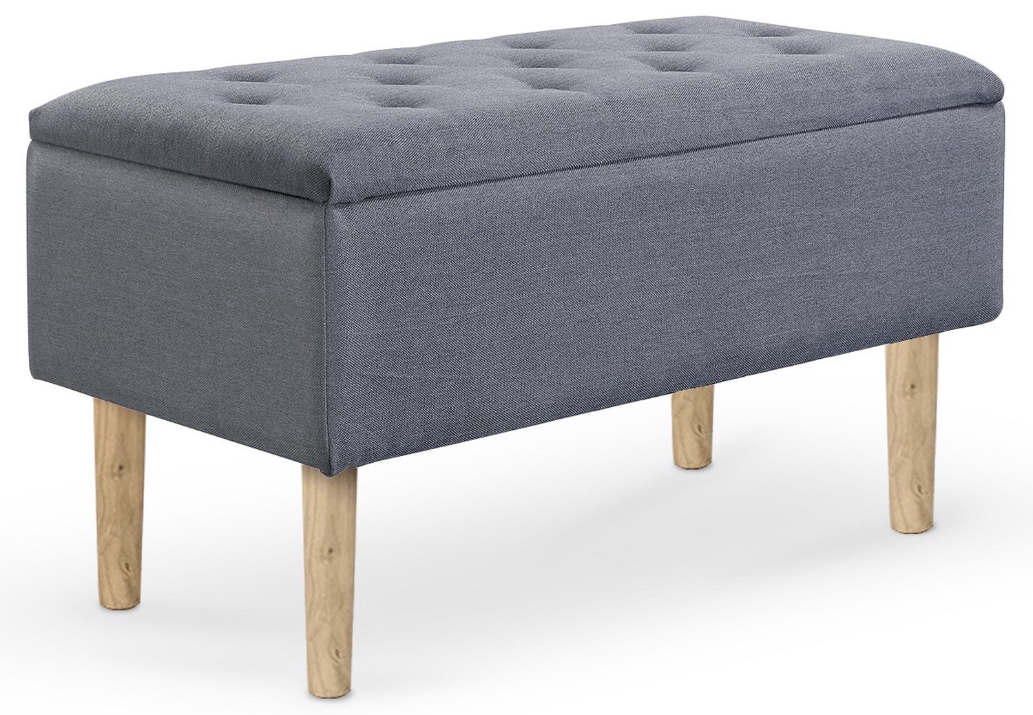 Opbergbank Cleo 80 cm breed in grijs