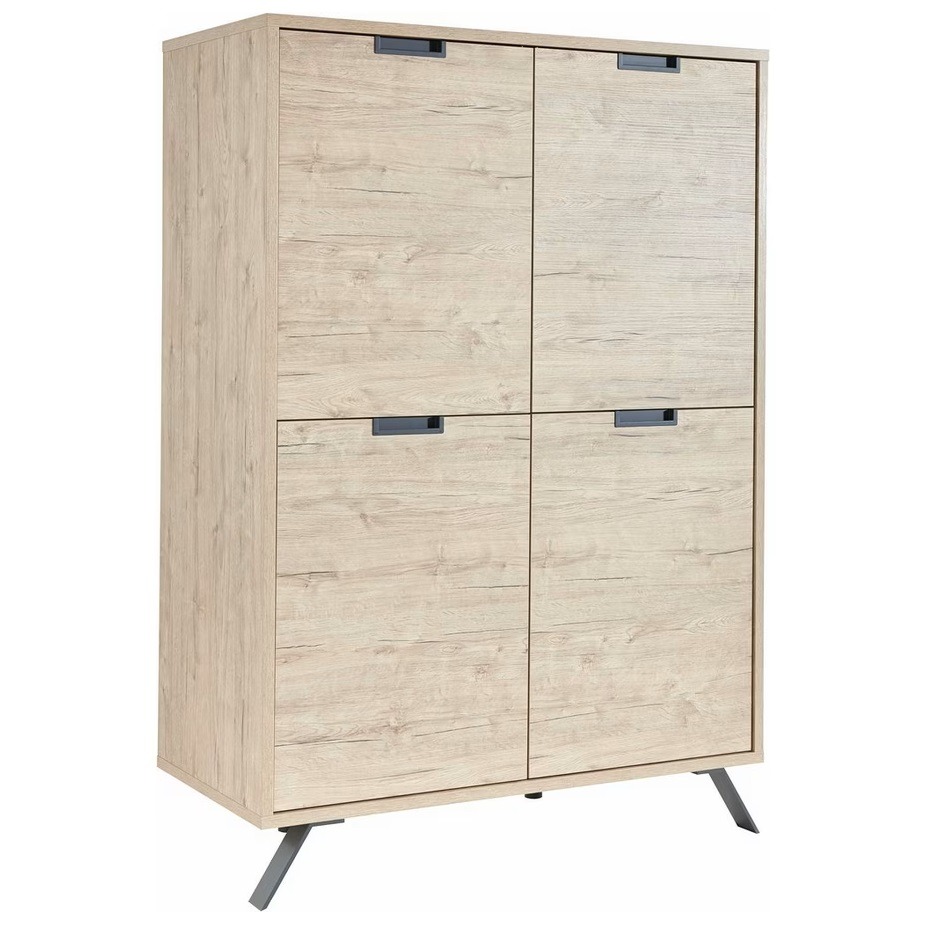 Opbergkast Palma 106x148 cm 4D in sherwood oak