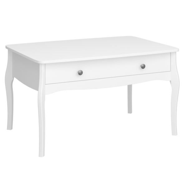 Salontafel Baroque 98 cm breed in wit