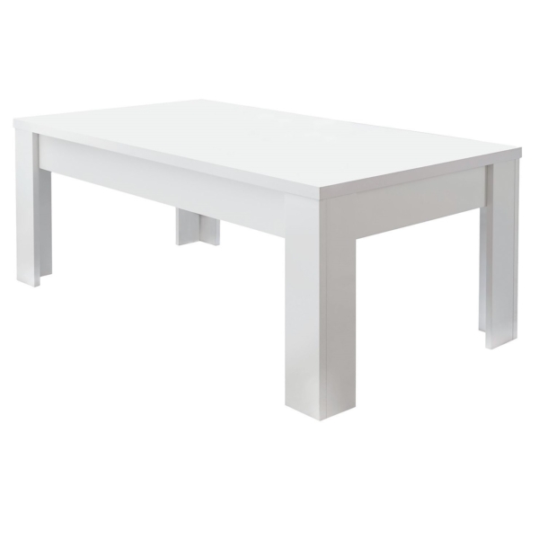 Salontafel Firenze 122 cm breed mat wit