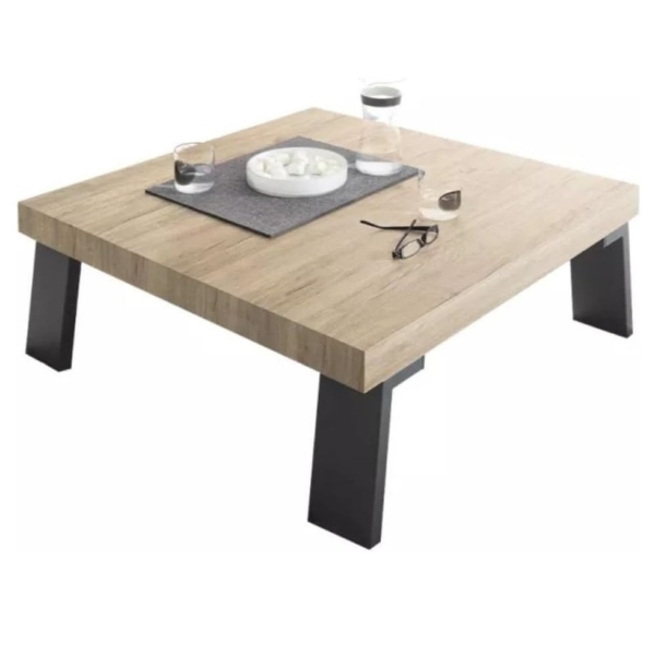 Salontafel Palma 86x86 cm vierkant in sherwood oak