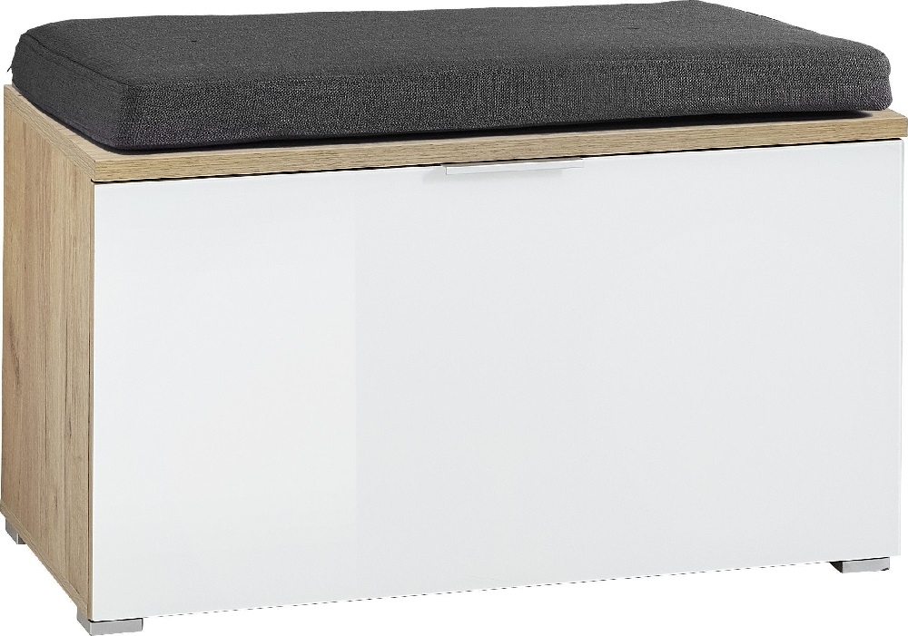 Schoenenbank Telde 49 cm hoog - Navarra eiken met wit