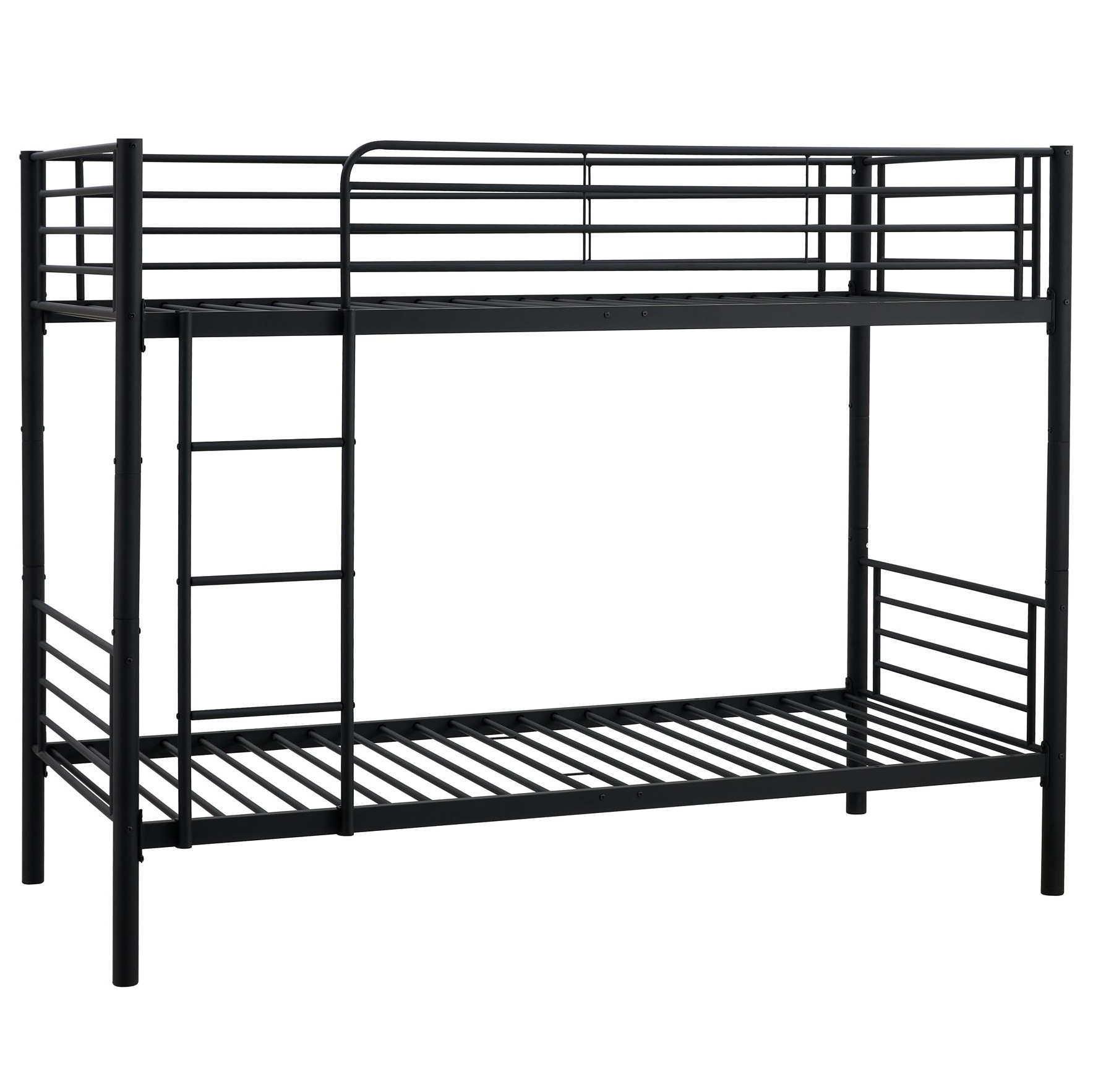 Stapelbed Bunky 90x200 cm zwart metaal