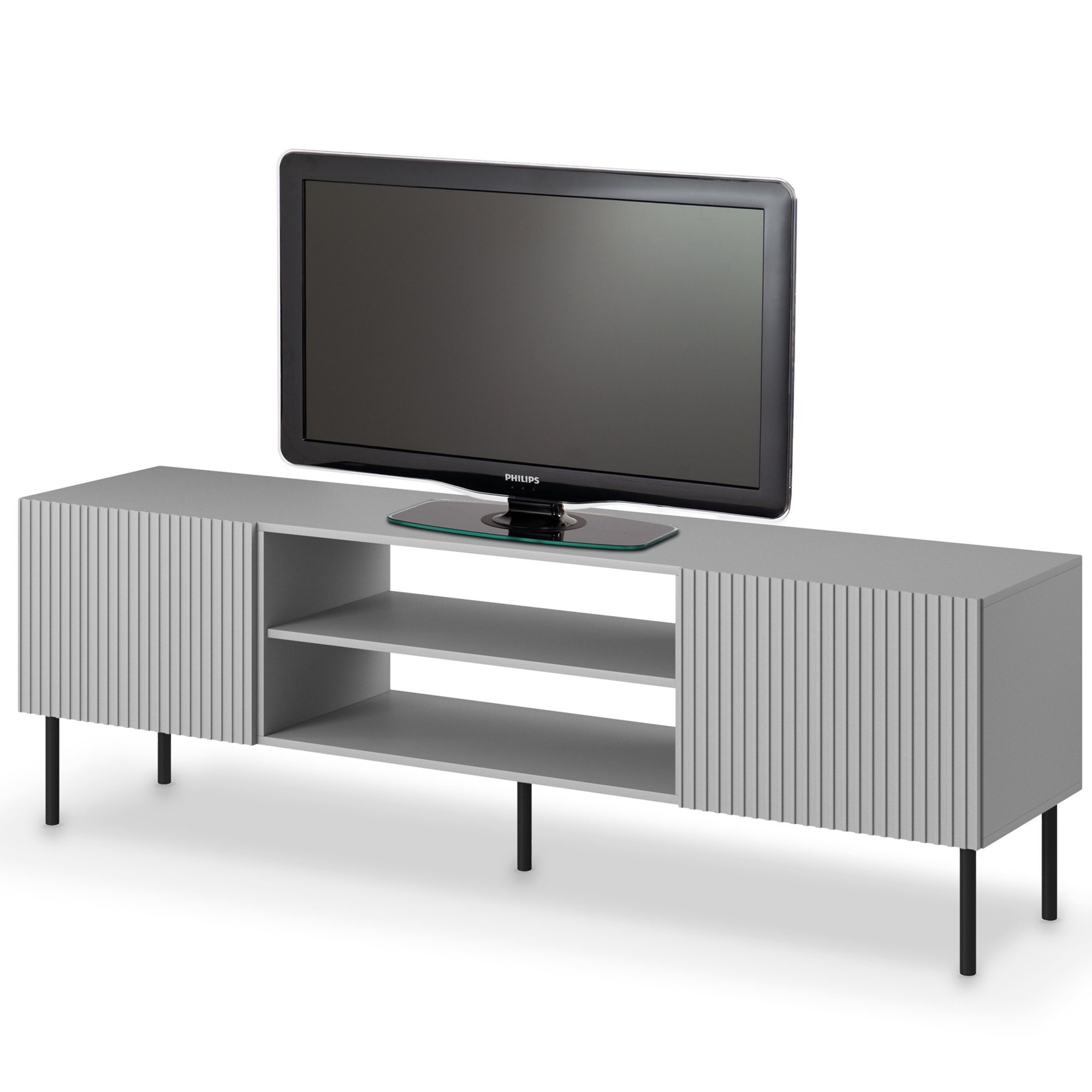 Tv-Meubel Asensio mat grijs 180 cm breed