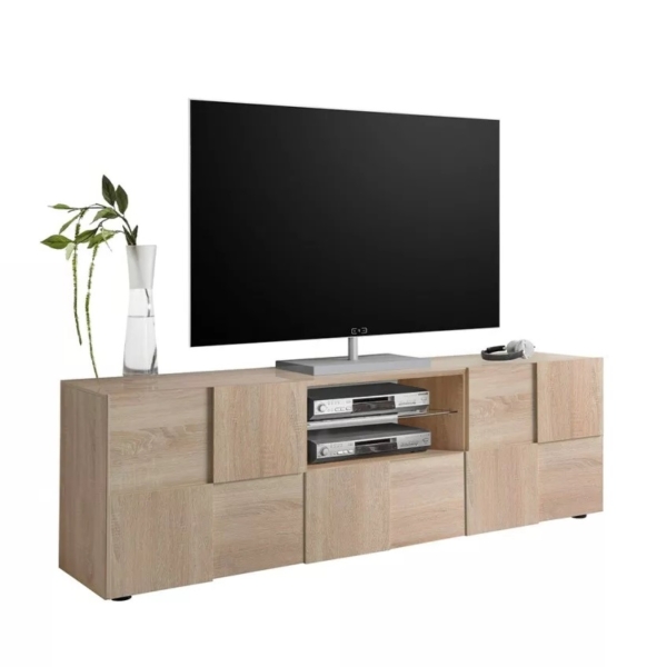 Tv-meubel Dama 181 cm breed in sonoma eiken