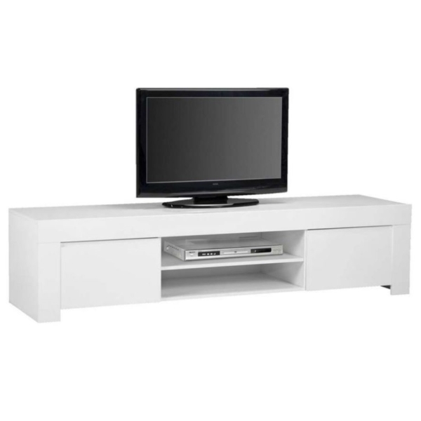 Tv-meubel Amalfi 190 cm breed h oogglans wit