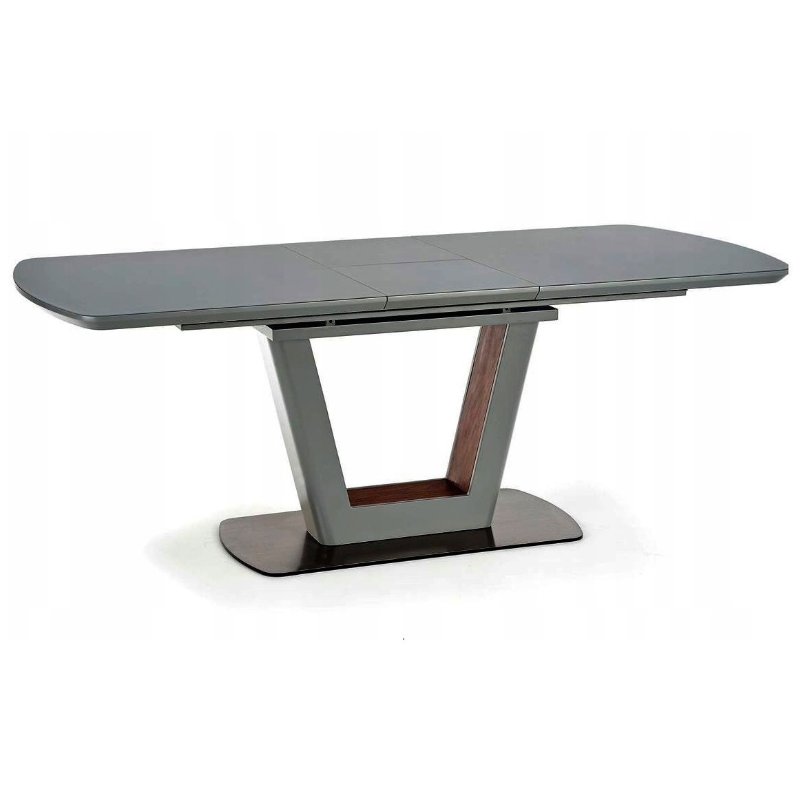 Uitschuifbare eettafel Bilotti 160 tot 200cm breed mat antraciet