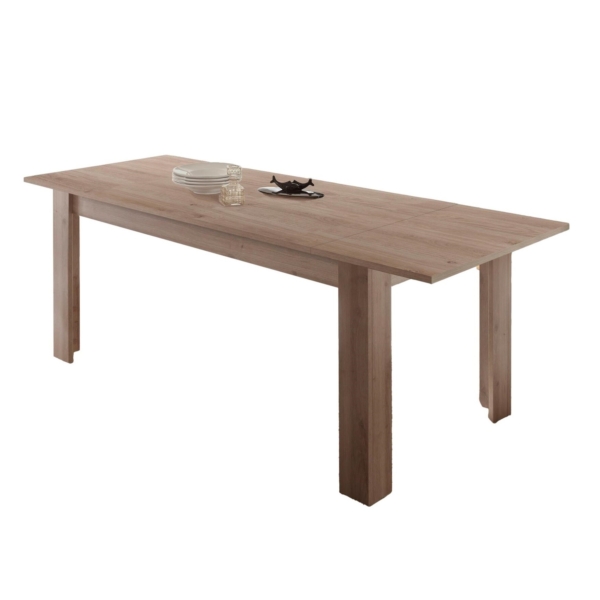 Uitschuifbare Eettafel Firenze 137 tot 185 cm breed in Cadiz eiken