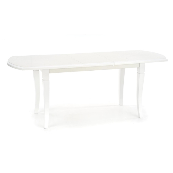 Uitschuifbare eettafel Fryderyk 160 tot 240 cm breed mat wit