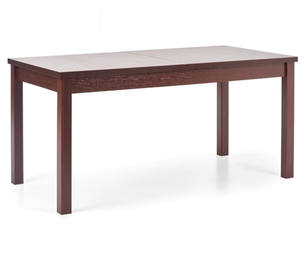 Uitschuifbare eettafel Maurycy 118 tot 158 cm breed walnoot
