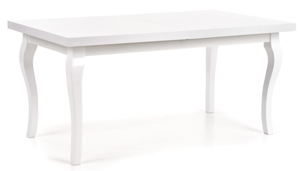 Uitschuifbare eettafel Mozart 160 tot 240 cm breed in wit