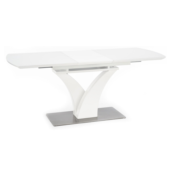 Uitschuifbare eettafel Palermo 140 tot 180 cm breed in wit