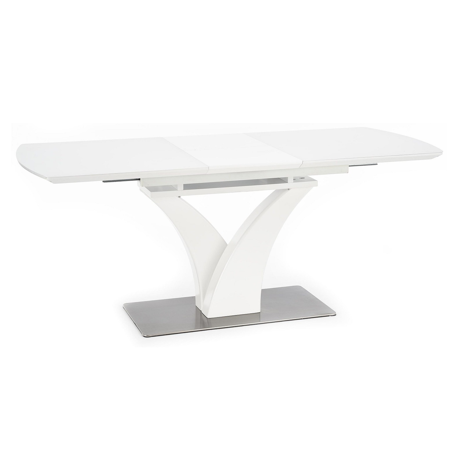Uitschuifbare eettafel Palermo 140 tot 180 cm breed in wit