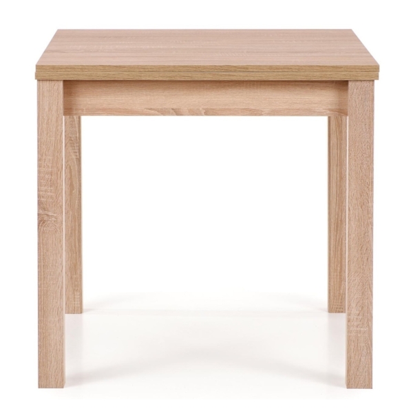 Vierkante eettafel Gracjan uitschuifbaar 80x80 cm sonoma eiken