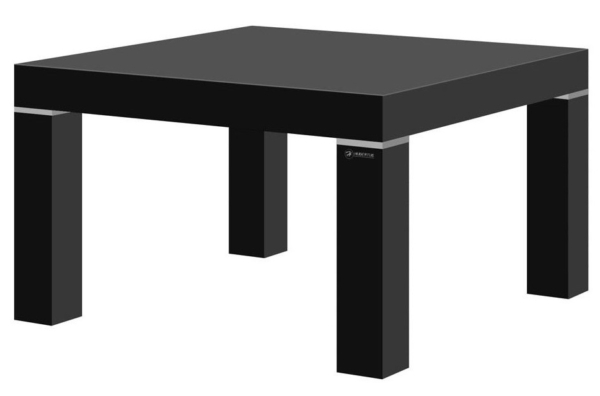 Vierkante Salontafel Monaco 80 cm breed in HG zwart